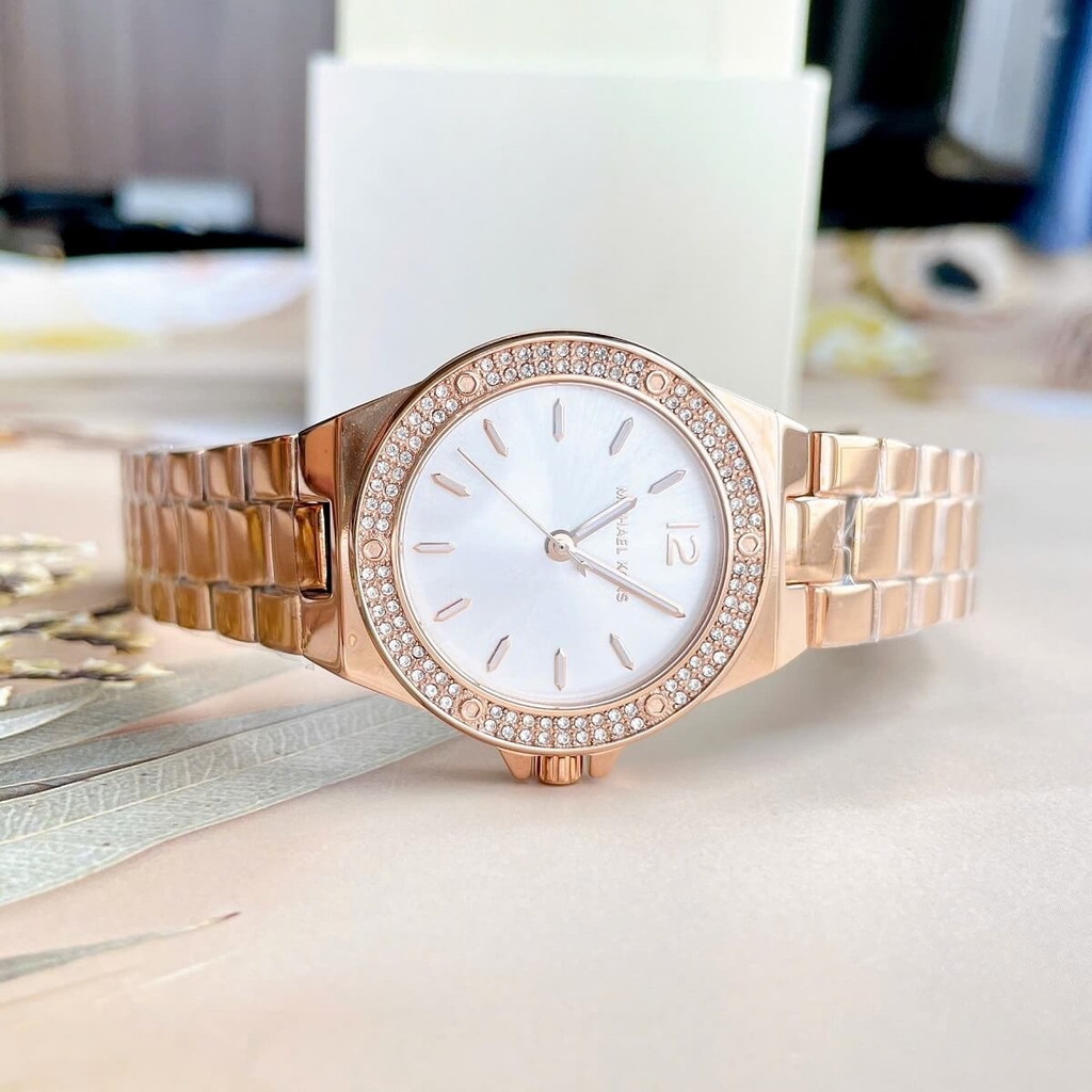Đồng Hồ Nữ Michael Kors MK7279 Lennox Dây Kim Loại Màu Rose Size 33mm ...