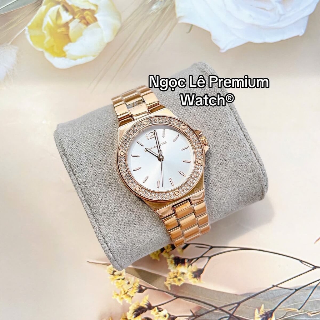 Đồng Hồ Nữ Michael Kors MK7279 Lennox Dây Kim Loại Màu Rose Size 33mm ...