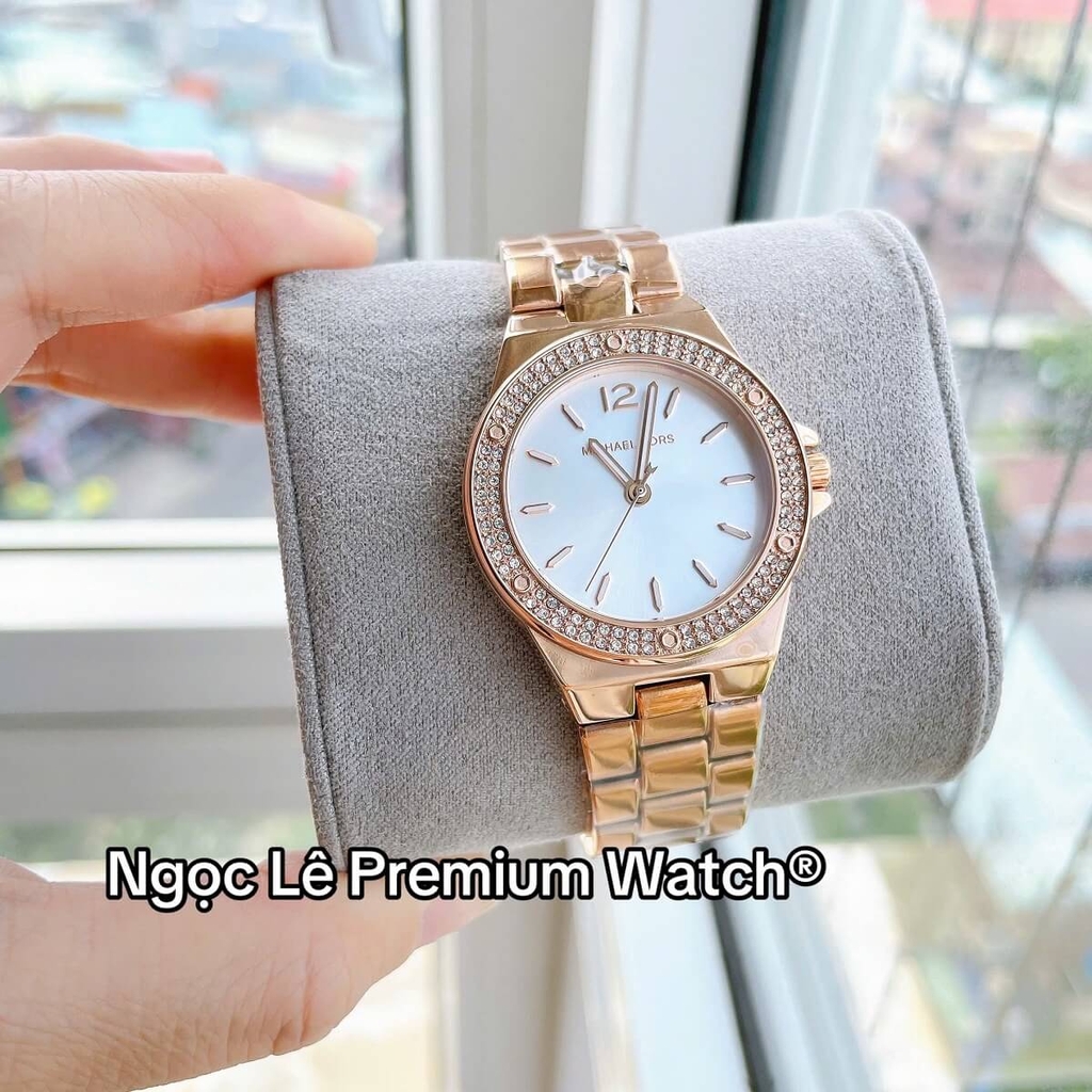 Đồng Hồ Nữ Michael Kors MK7279 Lennox Dây Kim Loại Màu Rose Size 33mm ...