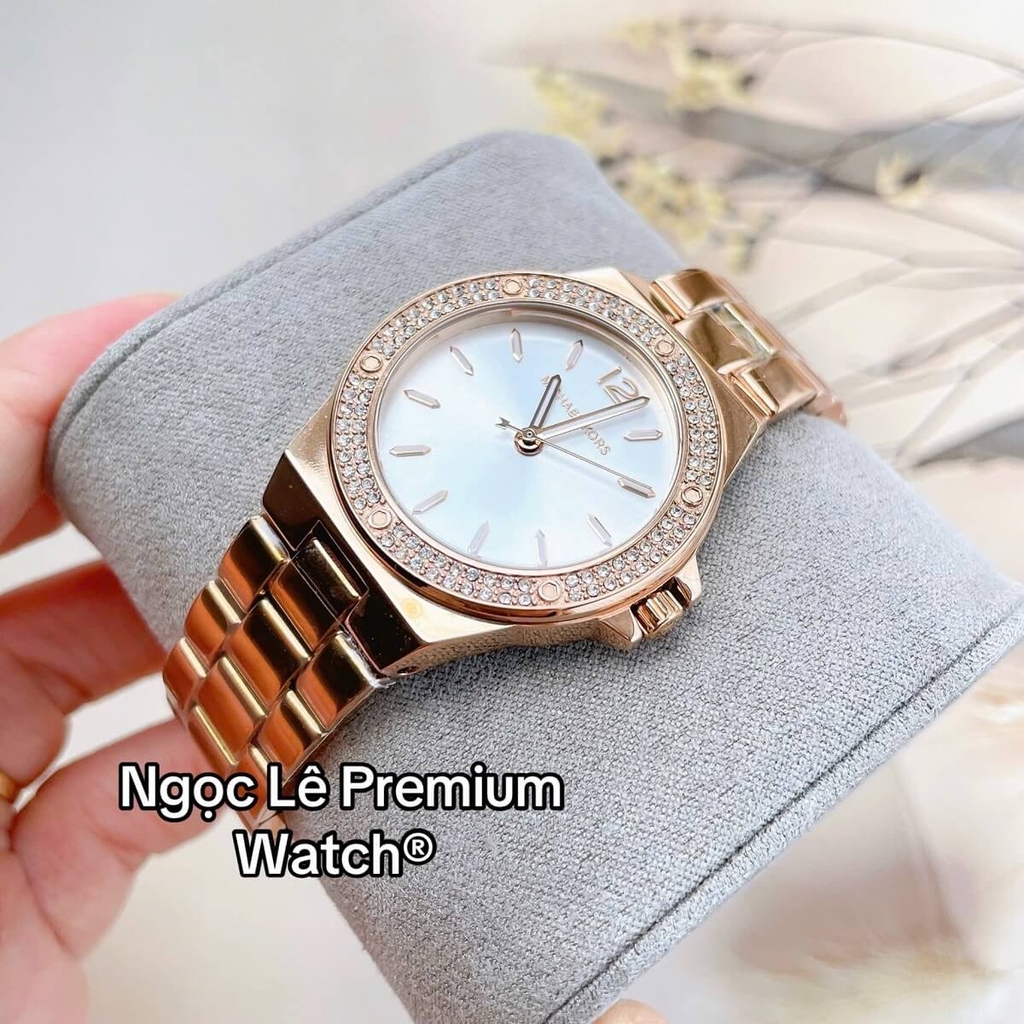 Đồng Hồ Nữ Michael Kors MK7279 Lennox Dây Kim Loại Màu Rose Size 33mm ...