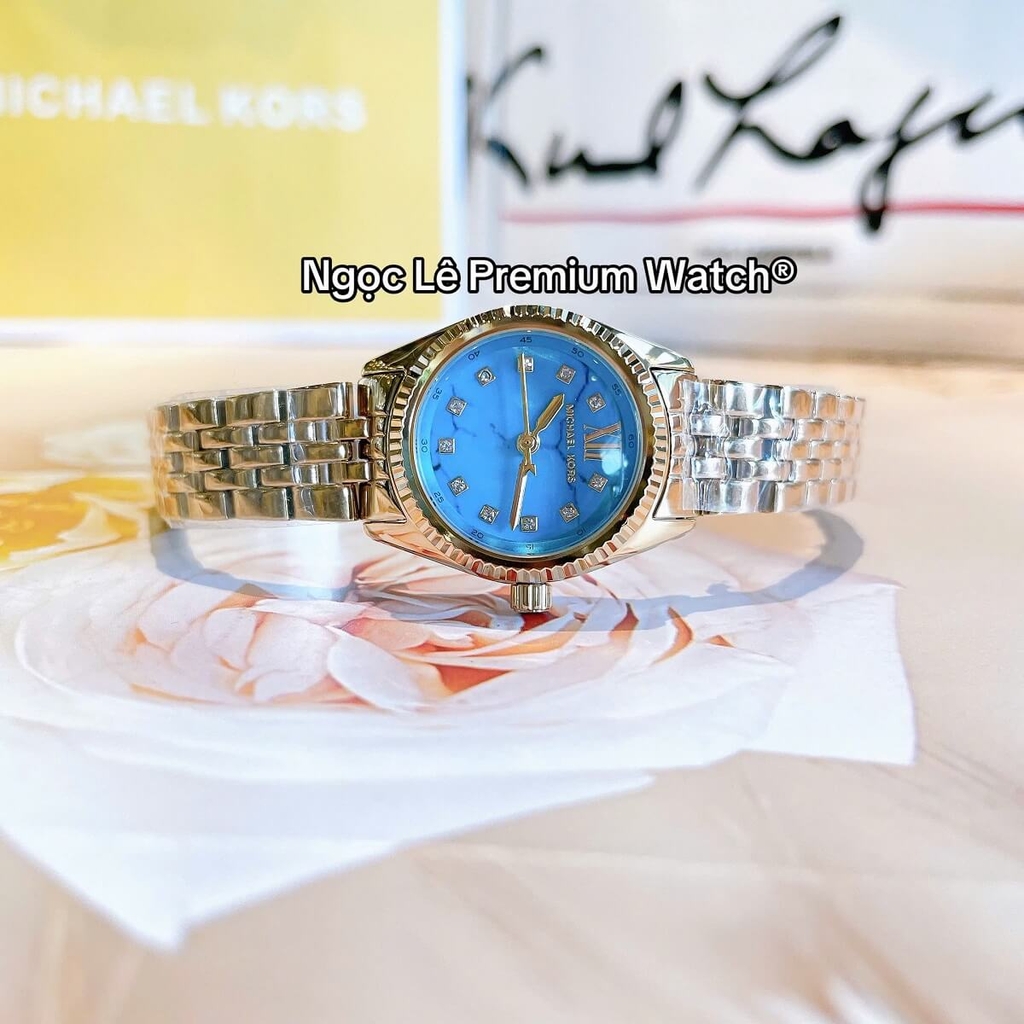 Đồng Hồ Nữ Michael Kors MK4813 Lexington Blue Gold Size 26mm Shop Đồng ...