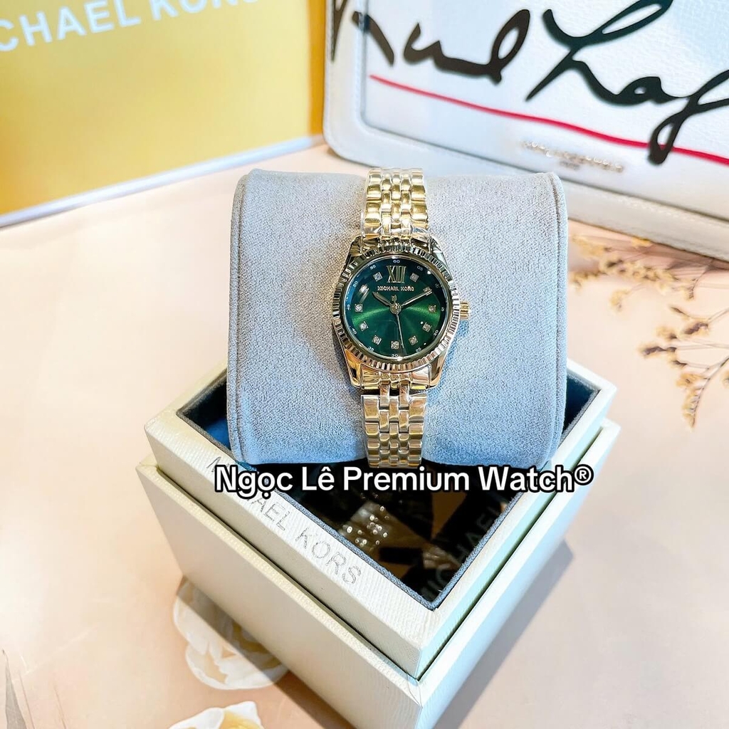 Đồng Hồ Nữ Michael Kors MK4842 Lexington Green Gold Size 26mm Shop Đồng ...