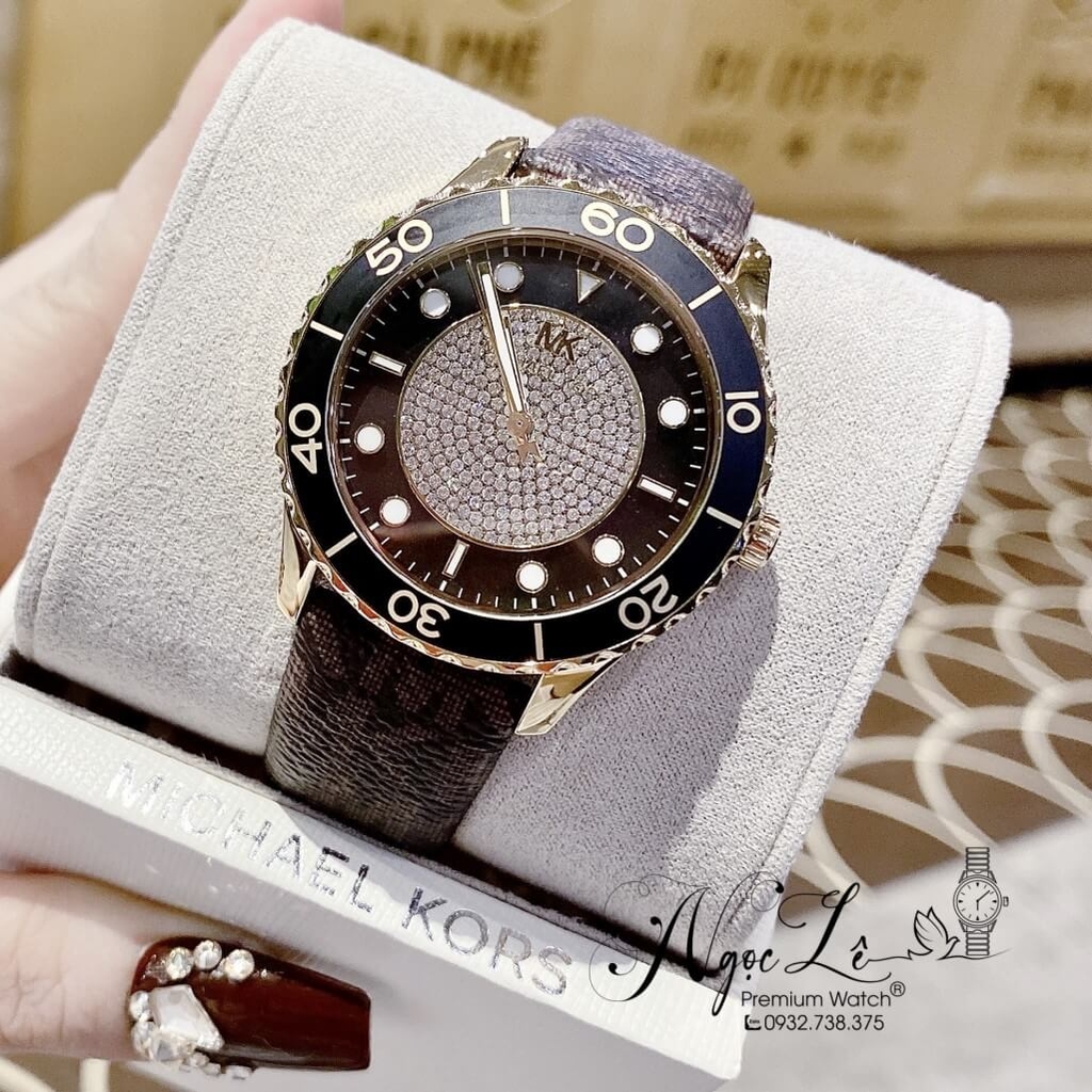 Đồng Hồ Nữ Michael Kors Runway MK6979 Dây Da Nâu 40mm Shop Đồng Hồ Xách Tay