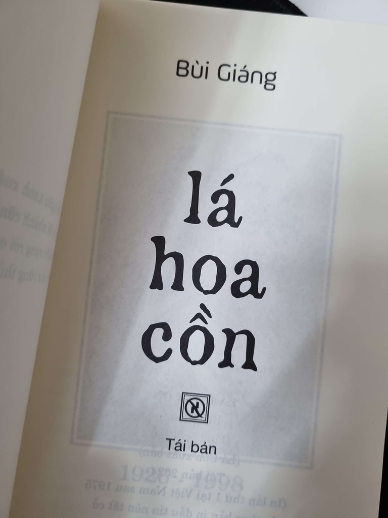 Lá hoa cồn - Thơ Bùi Giáng - Mới tái bản T7/2024