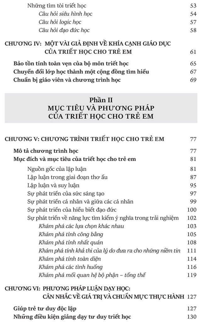 Dạy Triết Học Cho Trẻ Em