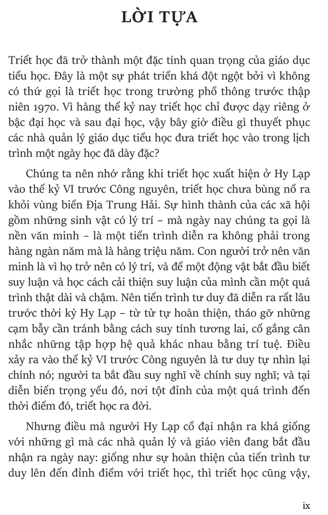 Dạy Triết Học Cho Trẻ Em