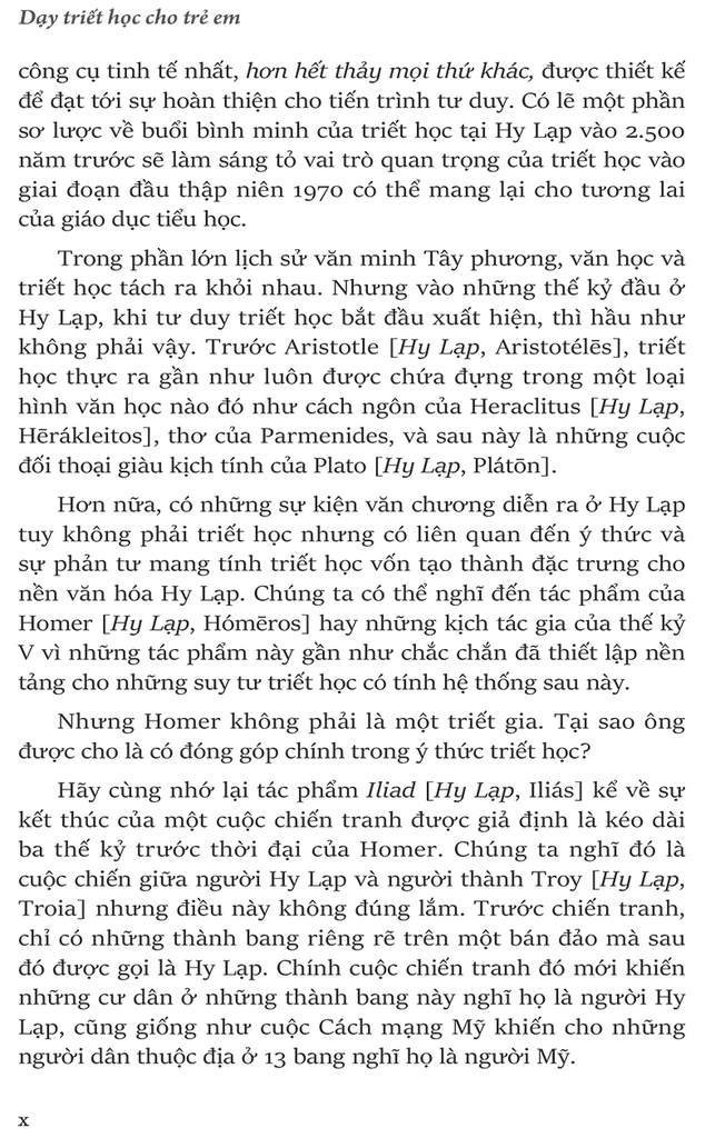 Dạy Triết Học Cho Trẻ Em