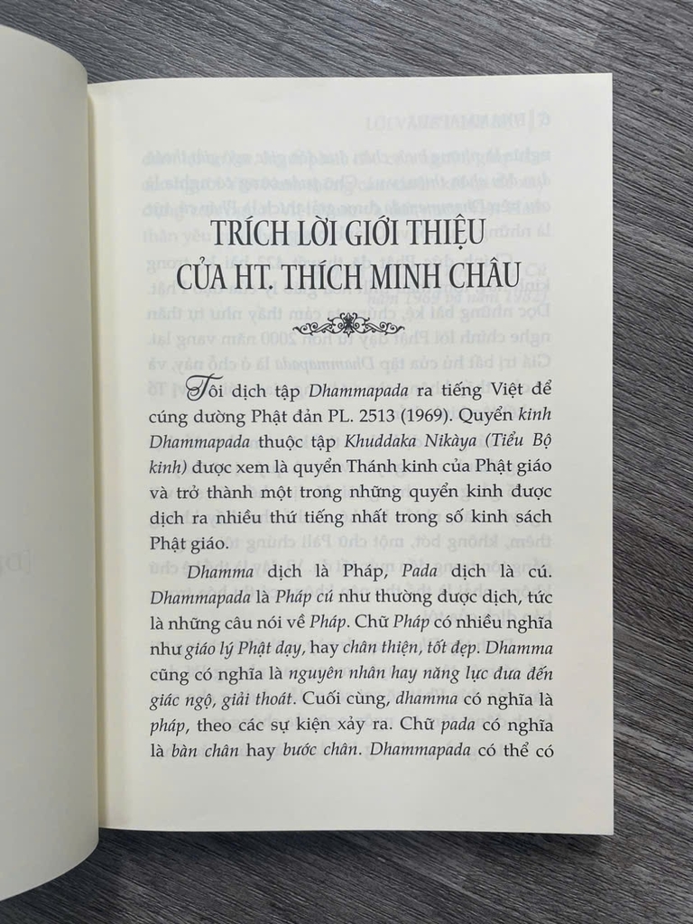 LỜI VÀNG PHẬT DẠY (DỊCH GIẢNG KINH PHÁP CÚ) - Thích Minh Châu - Thích Thiện Siêu