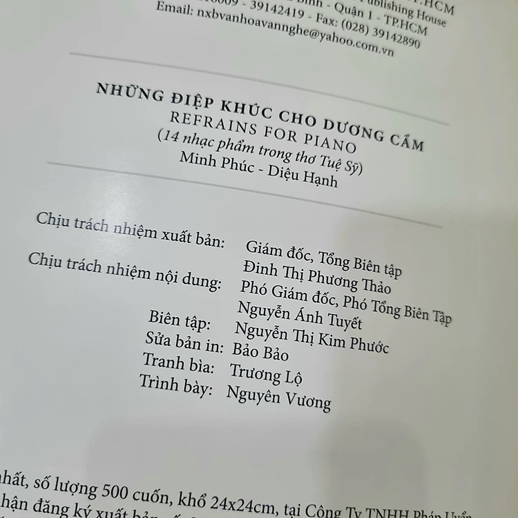 Những Điệp Khúc Cho Dương Cầm - 14 nhạc phẩm trong thơ Tuệ Sỹ