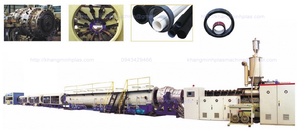 Máy sản xuất ống nhựa HDPE đường kính lớn