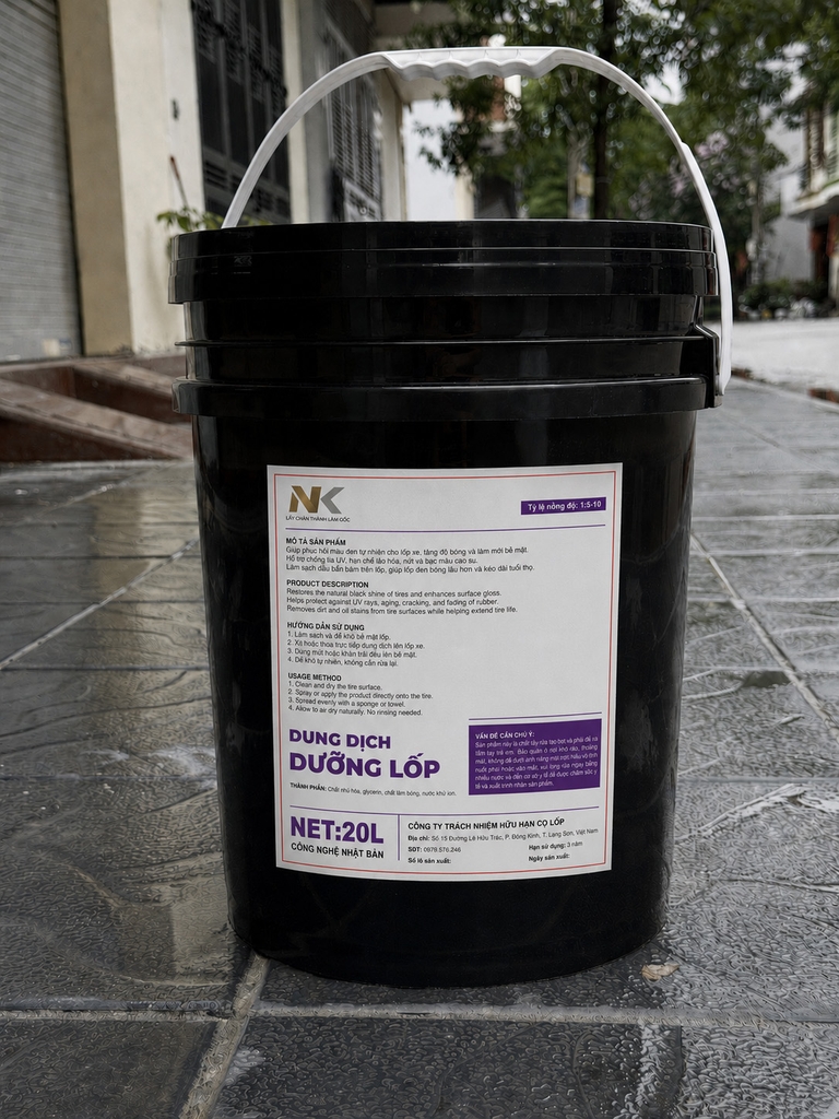 Dung Dịch Bóng Lốp, Dưỡng Lốp NK - Tỉ Lệ 1:5~10