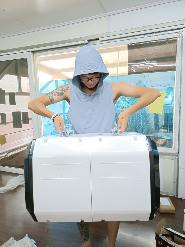 Bộ 3 Hộp kỹ thuật chứa cuộn dây tự rút ( Không kèm dây tự rút bên trong)