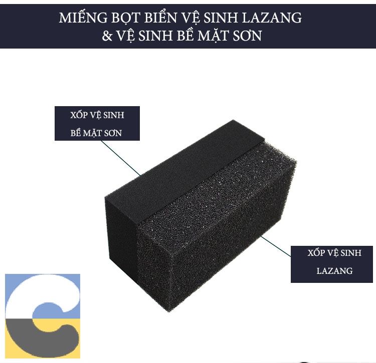 Miếng bọt rửa xe, bề mặt sơn và Lazang