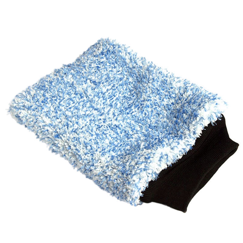 Bao Tay Rửa Xe 2 Mặt Microfiber Sợi Ngắn