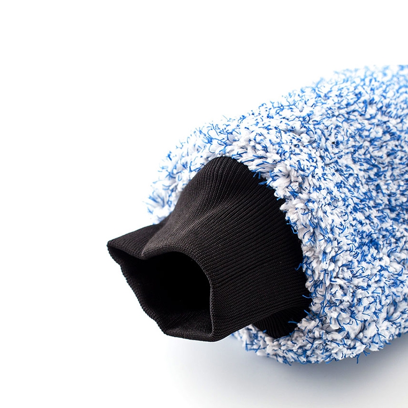 Bao Tay Rửa Xe 2 Mặt Microfiber Sợi Ngắn