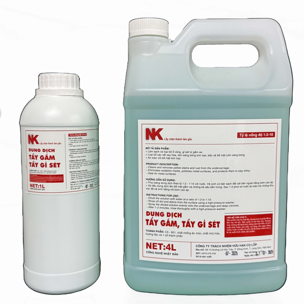 Dung Dịch Tẩy Gầm Xe Hơi NK –Tỉ lệ : 1:2~1:10