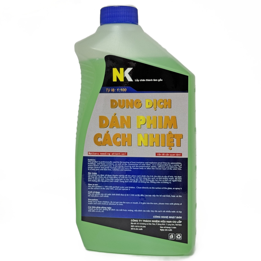 Dung Dịch Bôi Trơn Dán Phim Cách Nhiệt NK