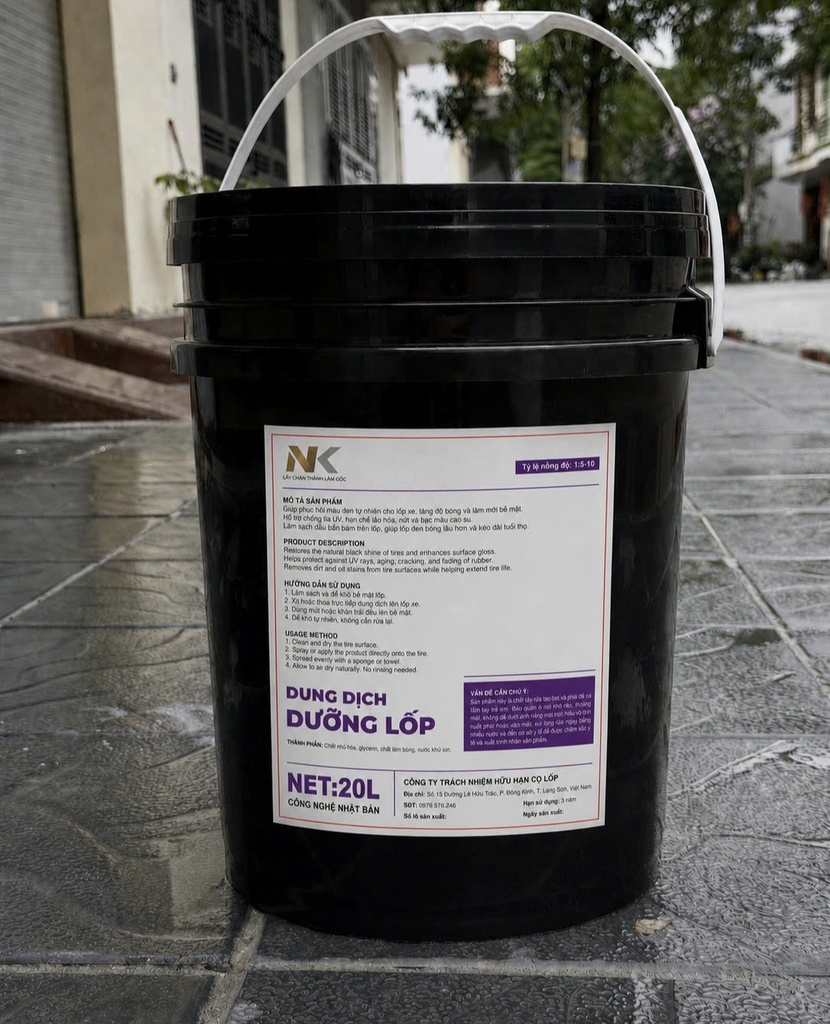 Dung Dịch Bóng Lốp, Dưỡng Lốp NK GỐC NƯỚC - Tỉ Lệ 1:10