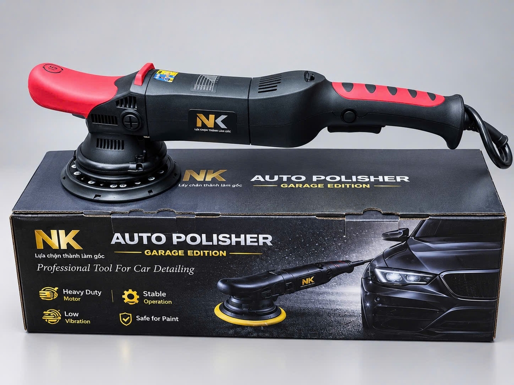 F30 Máy Đánh Bóng Lệch Tâm NK Đỏ Đen - NEW
