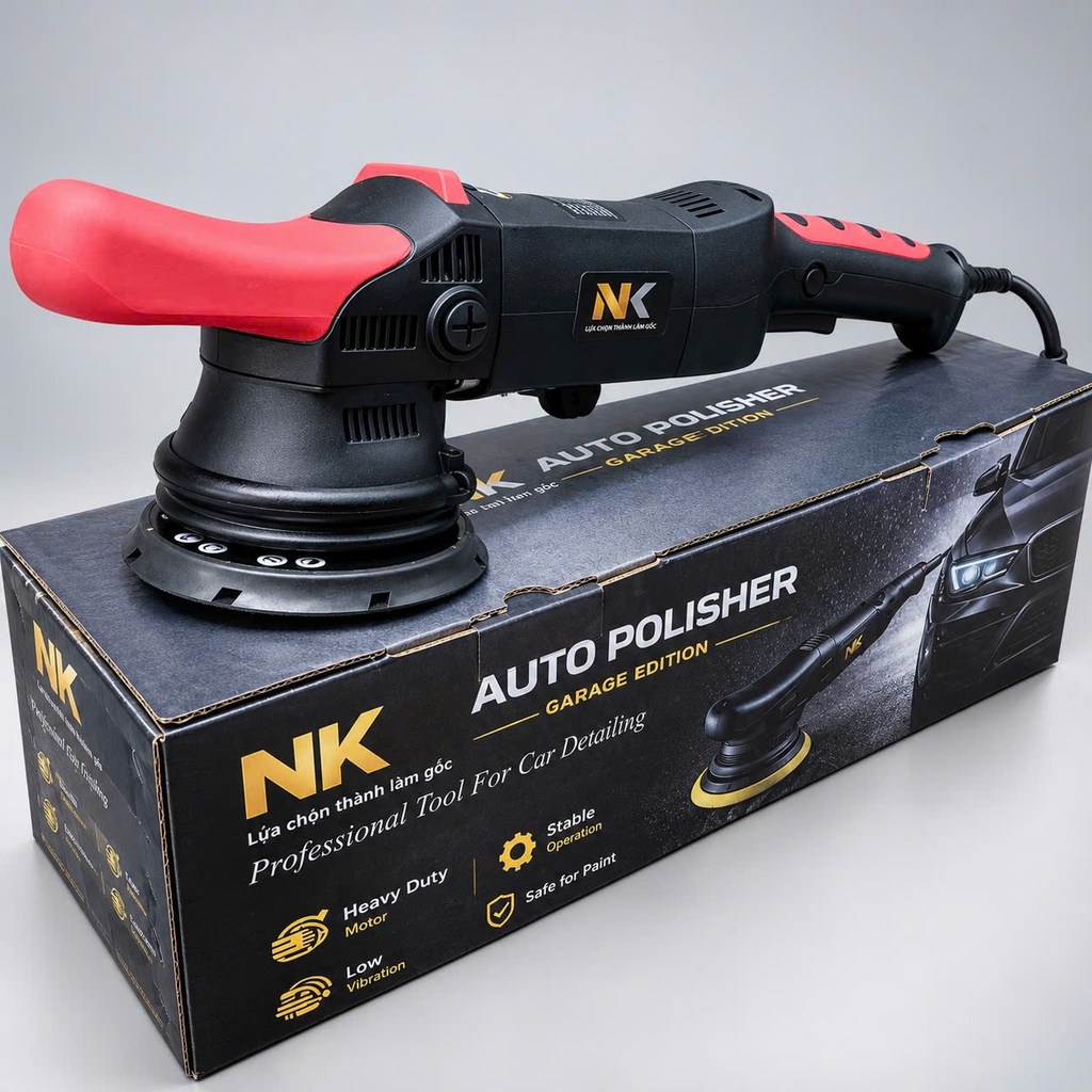 F30 Máy Đánh Bóng Lệch Tâm NK Đỏ Đen - NEW