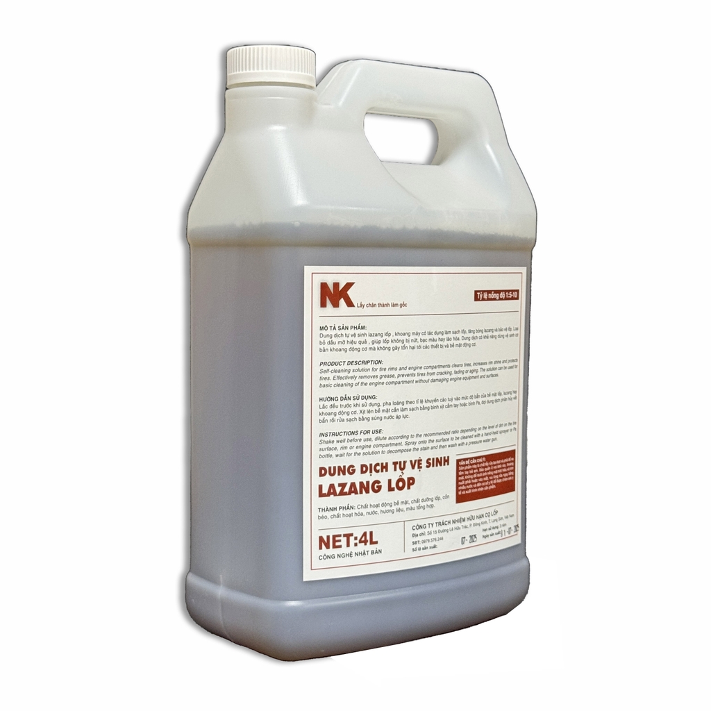 Dung Dịch Tự Vệ Sinh Lốp, Lazang & Khoang Máy NK KHÔNG CHÁY - Wheel & Tire Self Cleaner - Tỉ Lệ 1:10