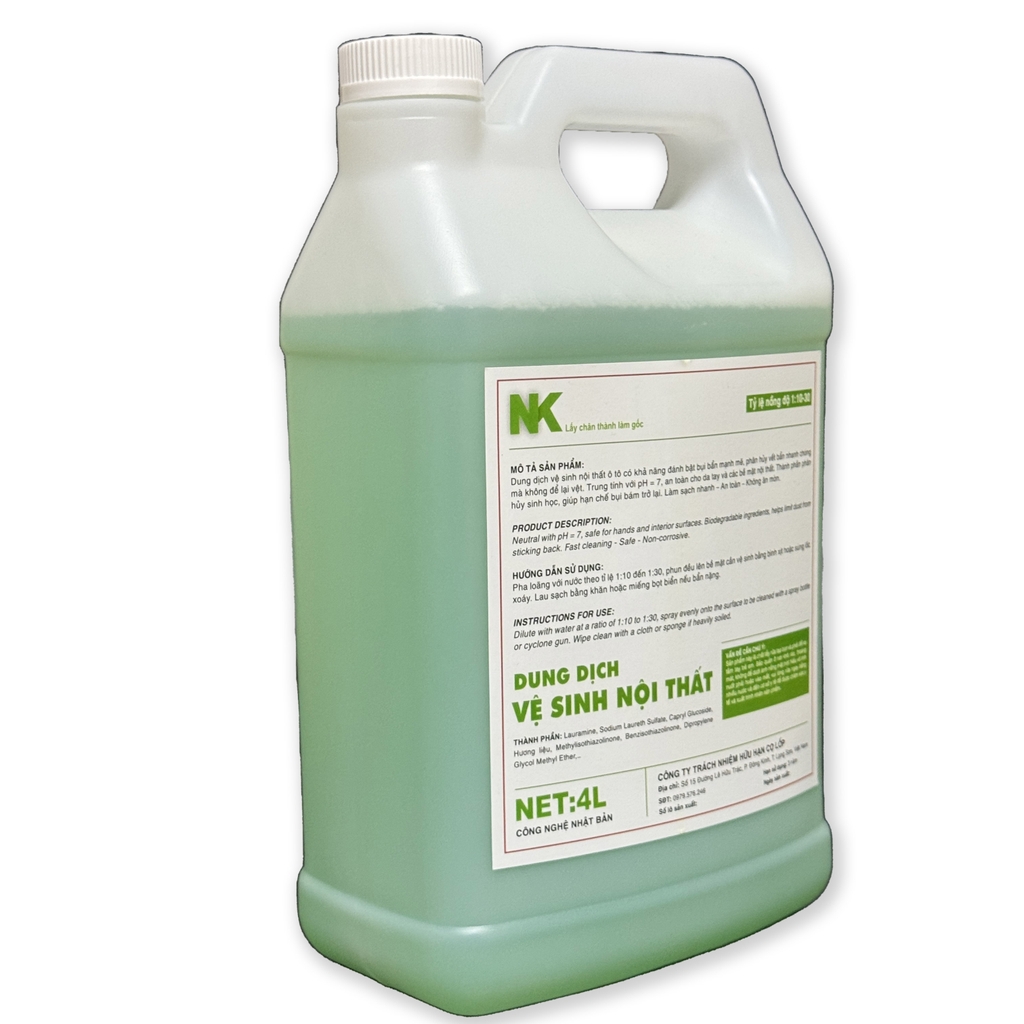 Dung Dịch Vệ Sinh Nội Thất NK - Interior Cleaning Agent - Tỉ Lệ 1:30