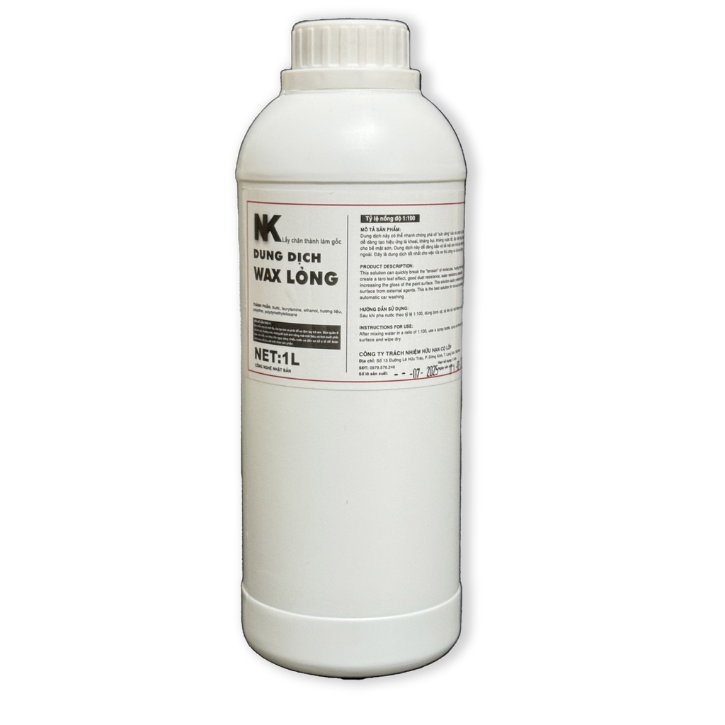 Dung Dịch Wax Lỏng Phủ Bóng Dạng Nước NK - Water Wax - Tỉ Lệ 1:100