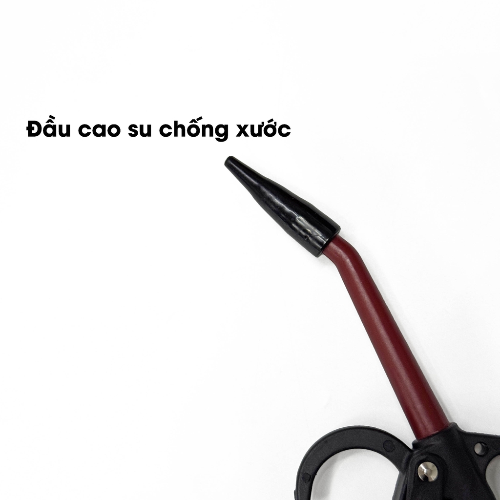 Súng Thổi Khí Đỏ Đen Vòi Dài 10 cm