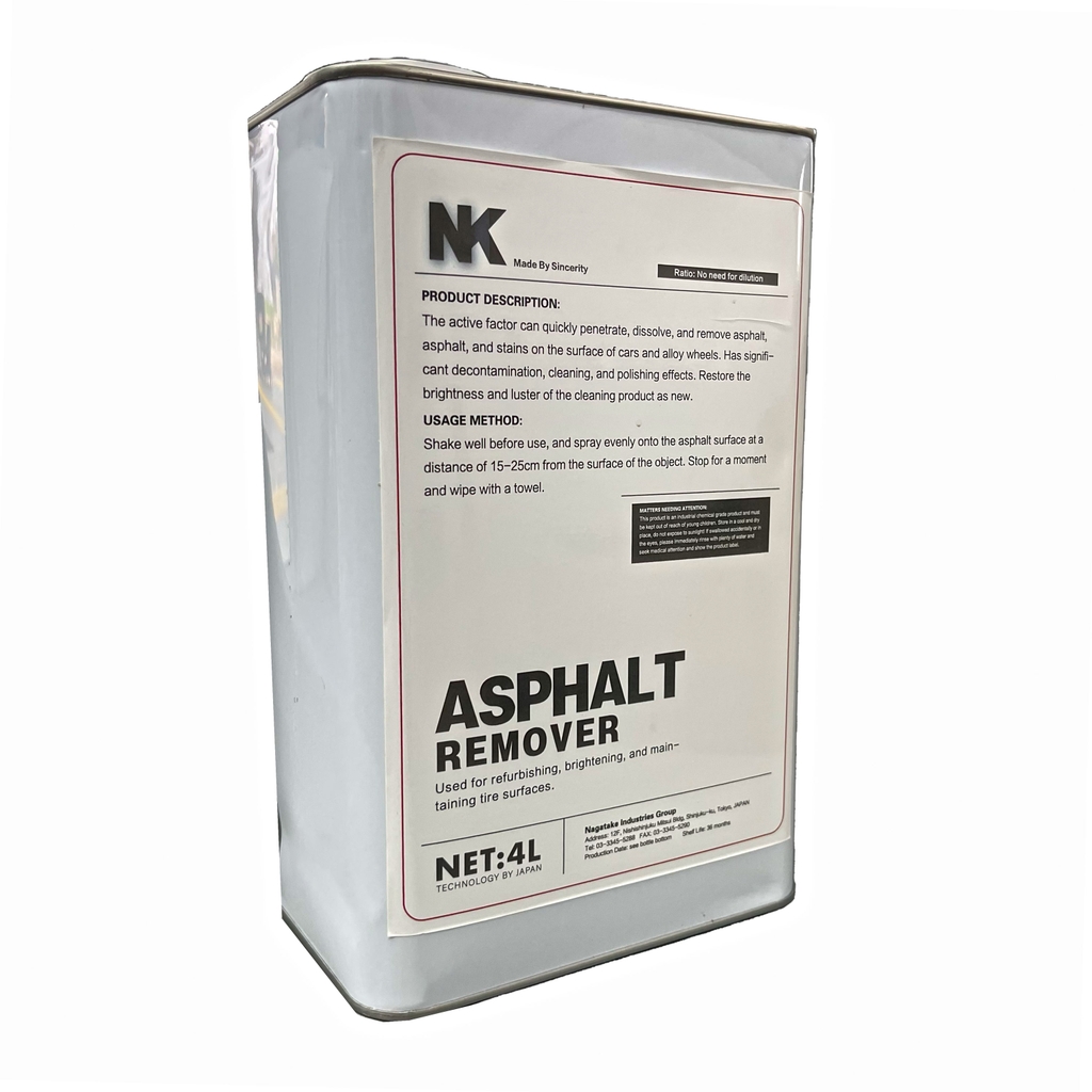 Dung Dịch Tẩy Nhựa Đường, Tẩy Keo NK - Can 4L - Asphalt Remover