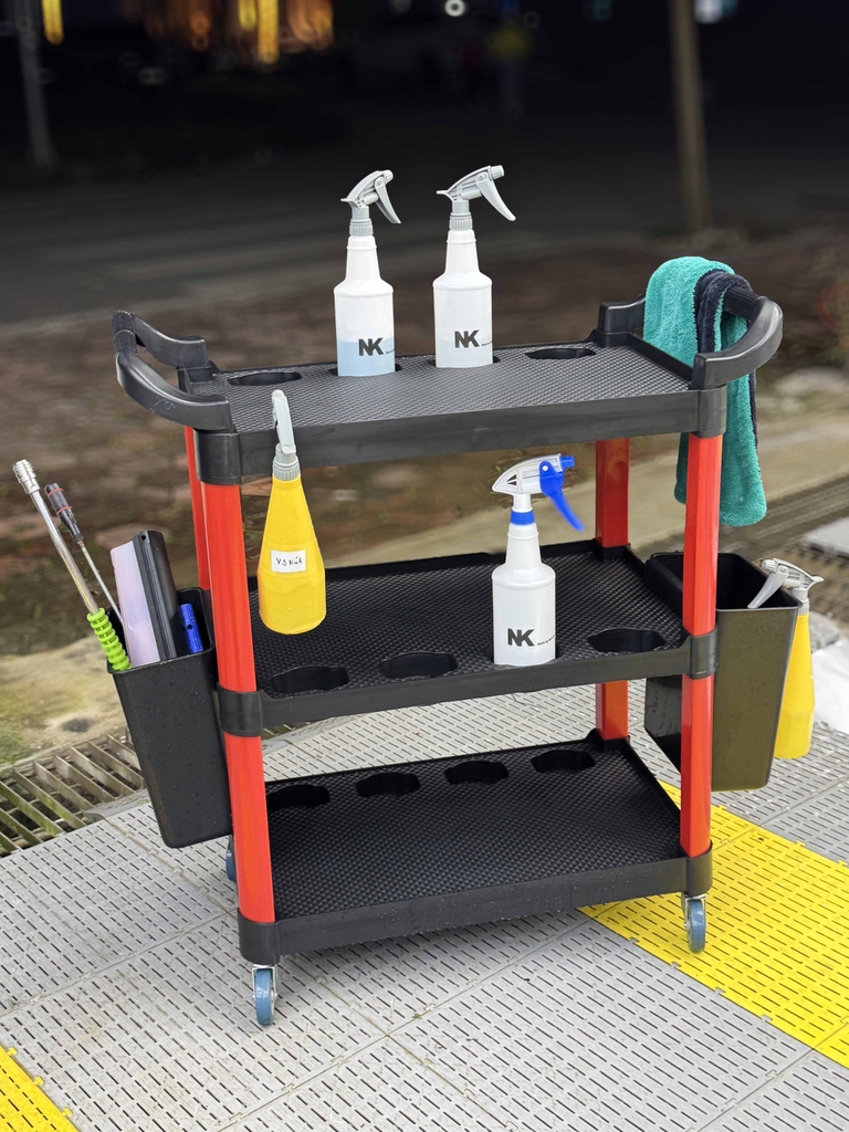 Xe Đẩy 3 Tầng Nhỏ Gọn | Có Giỏ Chứa Đồ