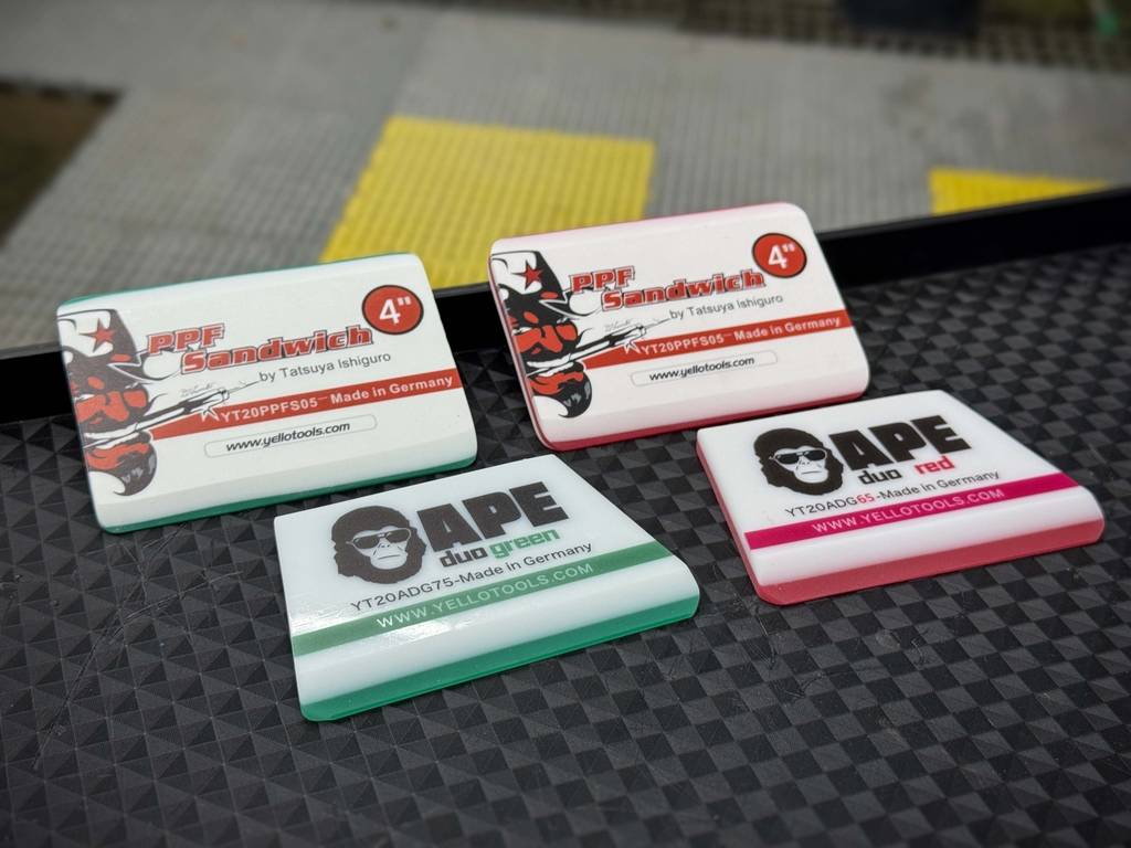 Gạt APE Duo 4” – 2 Độ Cứng Mềm/Cứng – Ép Nước Mạnh, Không Xước PPF