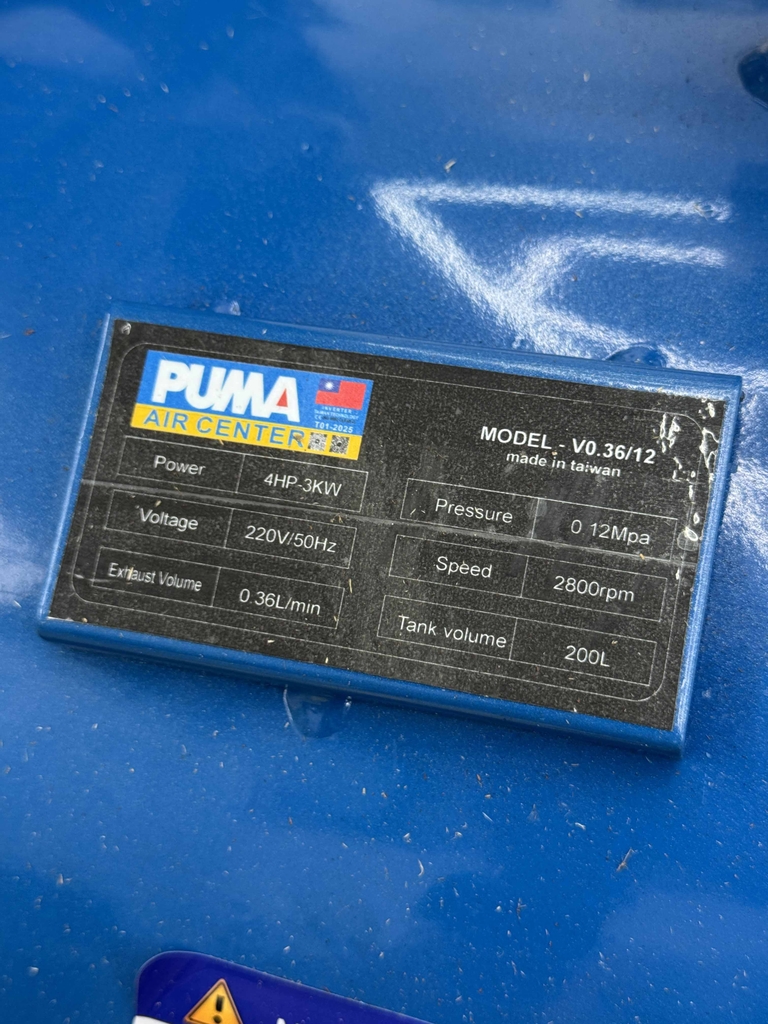 F100 Máy nén khí 4 HP, 3KW, 200L, 12,5 Kg