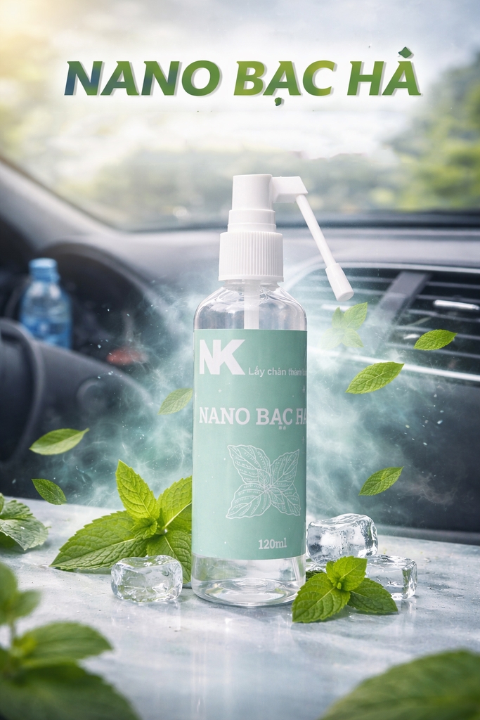 Xịt Cửa Gió Hương Bạc Hà NK - Mát Lạnh & Sảng Khoái