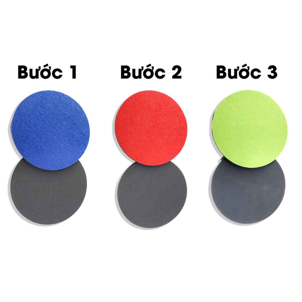 Phớt Xả Nhám Kính 5inch  3 bước
