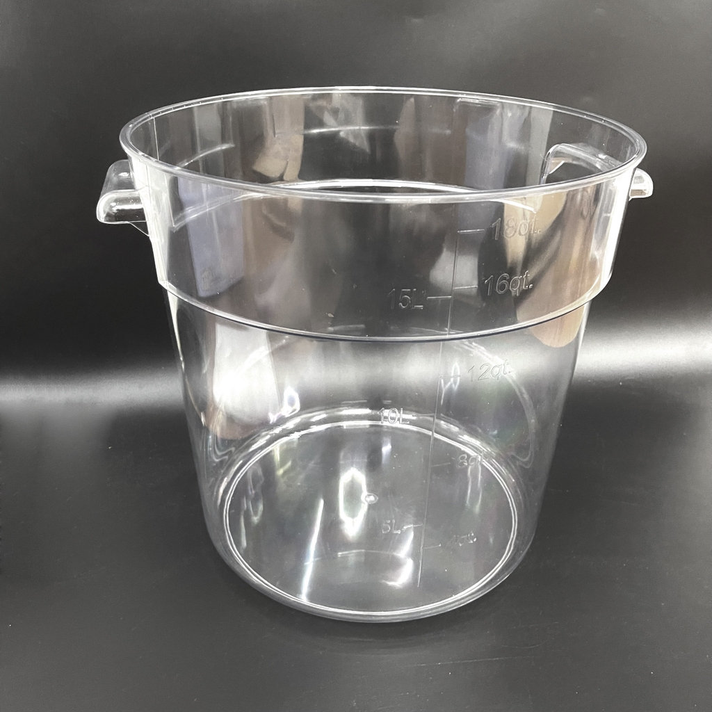Xô Rửa Xe Nhựa Cứng Trong Suốt 18 L