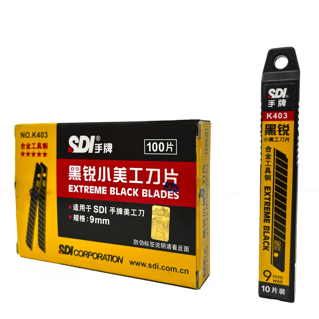 Lưỡi Dao SDI Đen 30° & 60° Bản Rộng 9mm