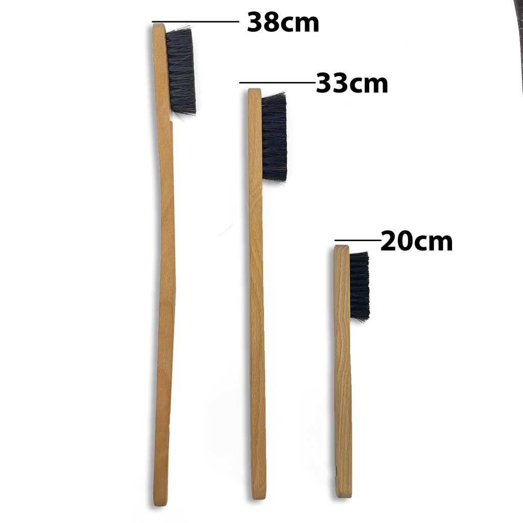 Bộ 3 Bàn chải đa năng lông ngựa cán gỗ NK