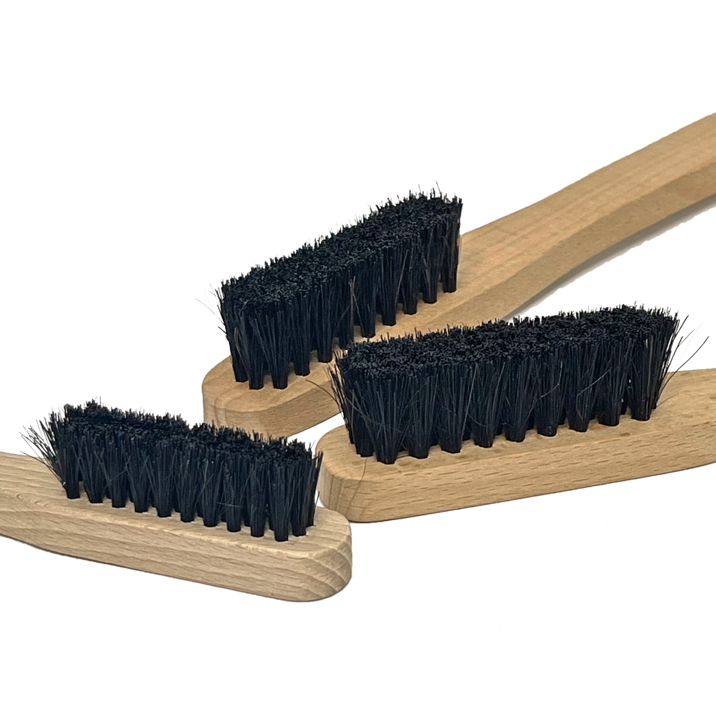 Bộ 3 Bàn chải đa năng lông ngựa cán gỗ NK