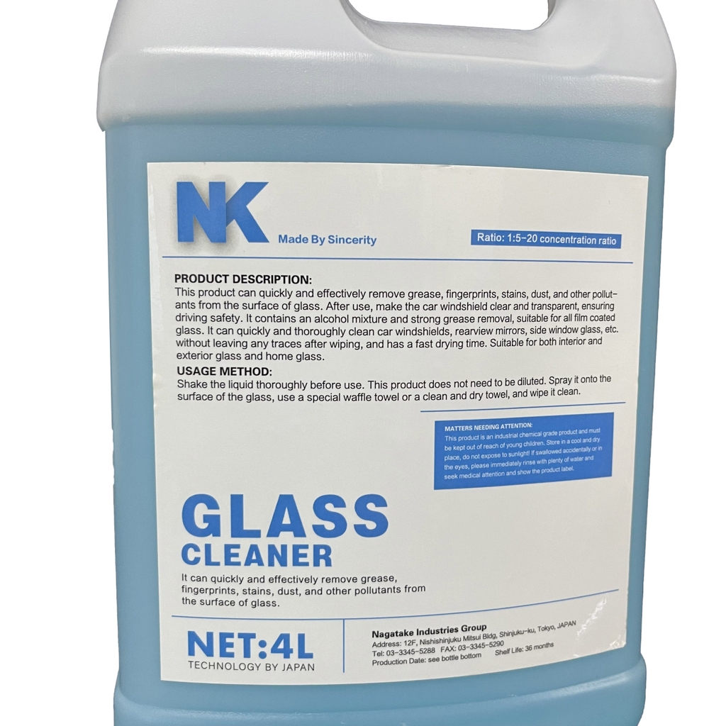 Dung Dịch Lau Kính NK - Glass Cleaner - Can 4L