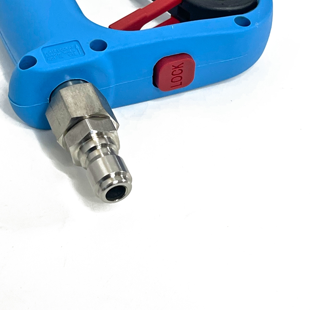 Súng Cao Áp 350 BAR - Có Khớp Chống Xoắn -  Ren Cái M16, Đầu Gắn Béc Nối Nhanh 1/4