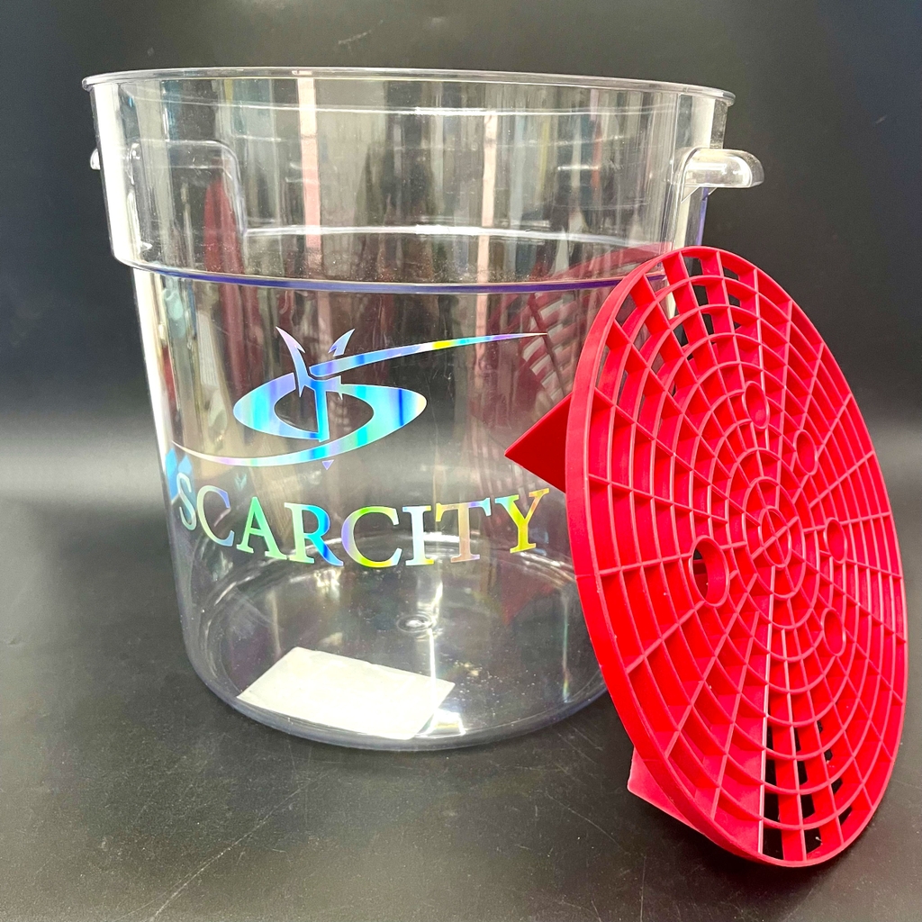 Xô Rửa Xe Nhựa Cứng Trong Suốt 18L