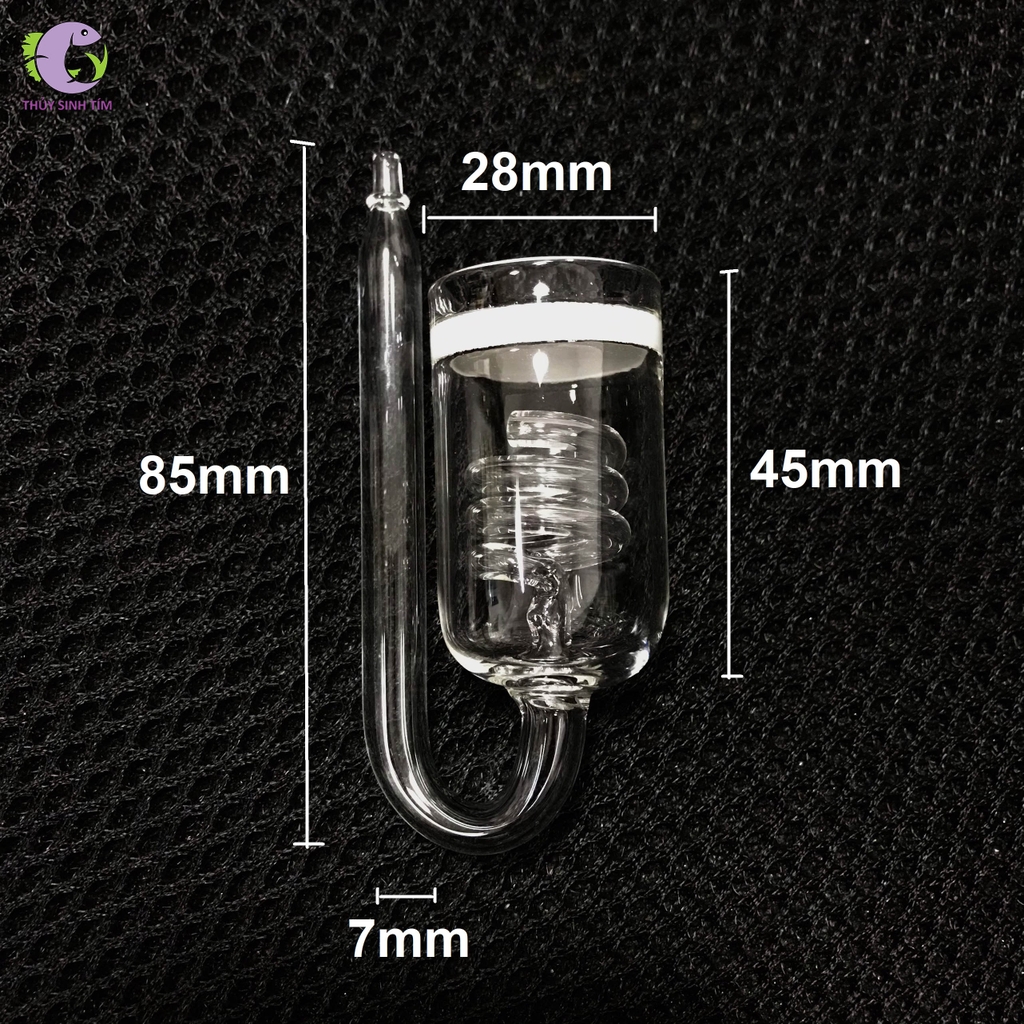 Cốc Sủi CO2 Thủy Tinh Tích Hợp Đếm Giọt Xoắn Ốc - 2