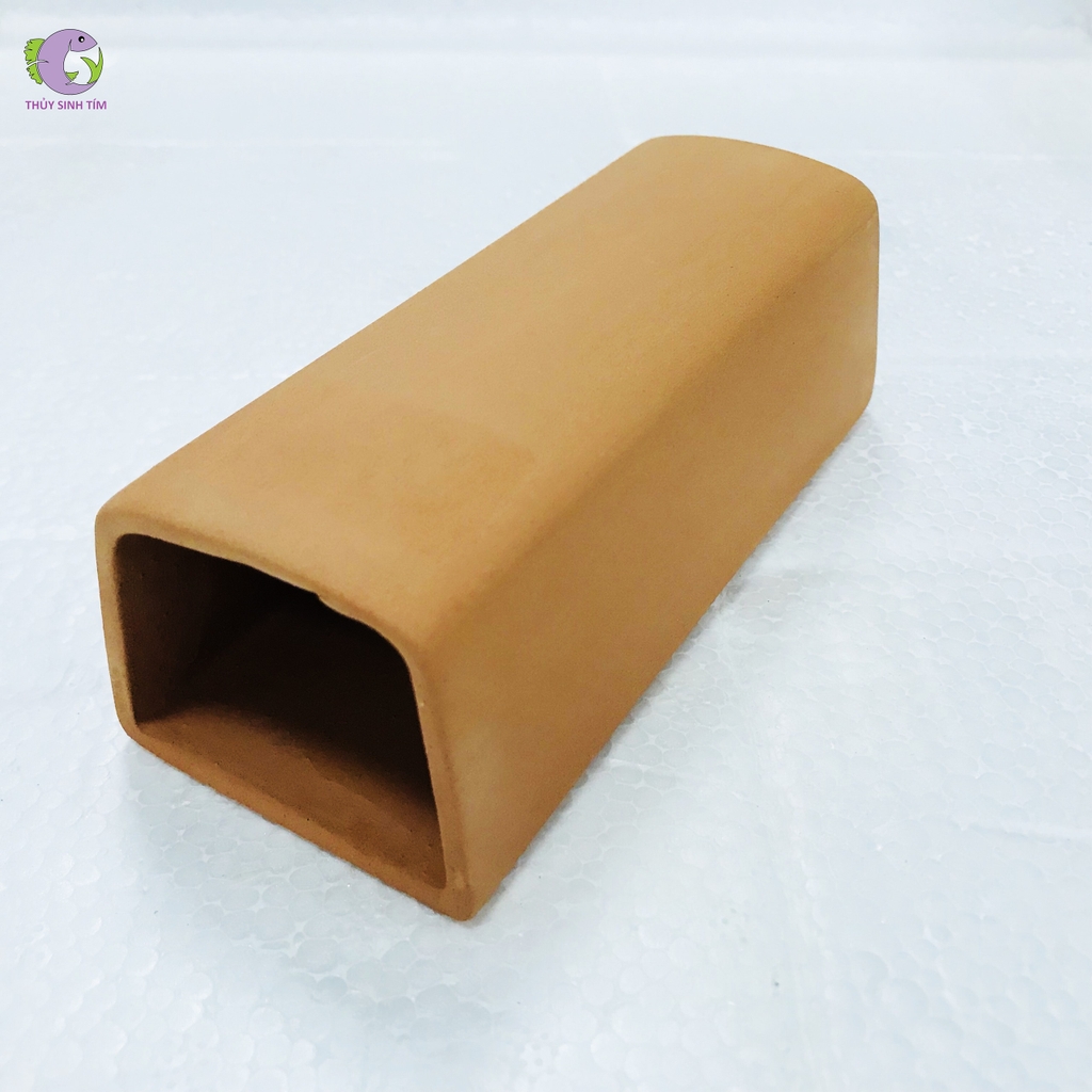 Hang gốm Pleco vuông (13x5x4 cm) - 1