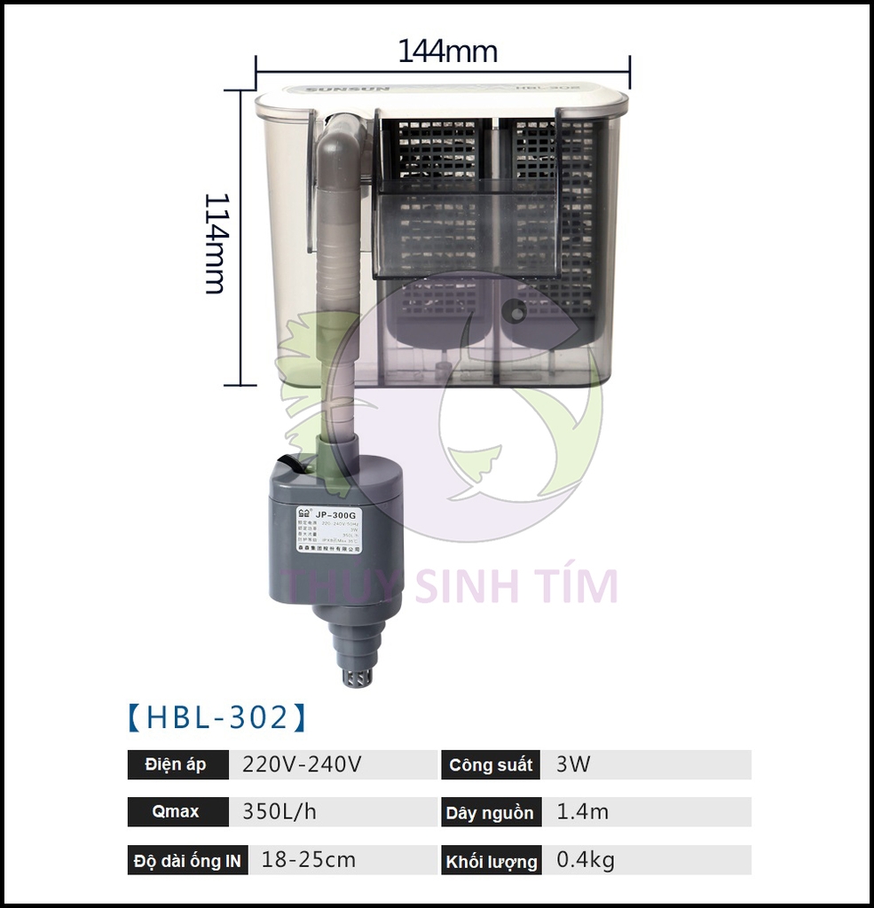 Máy Lọc Thác Sunsun HBL 302 - 2