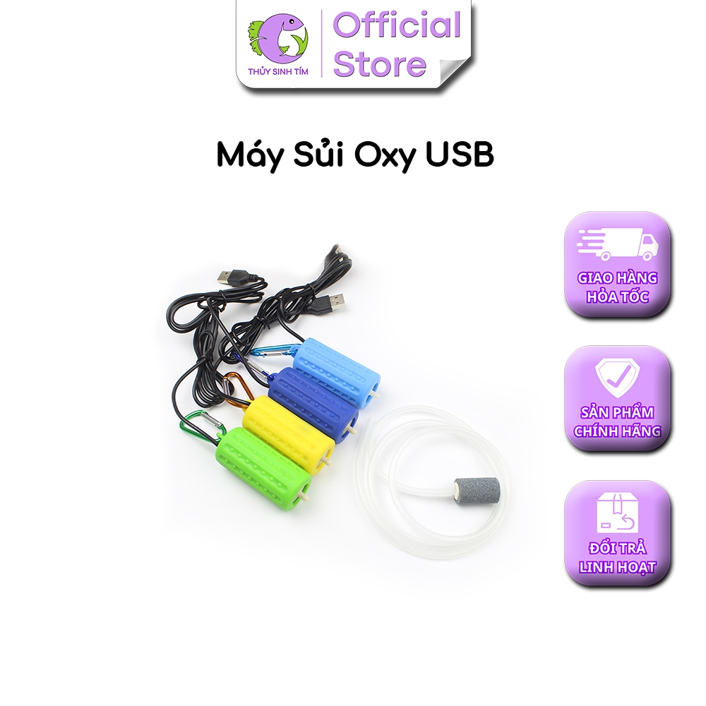 Máy Sủi Oxy Mini Siêu Êm USB - 4