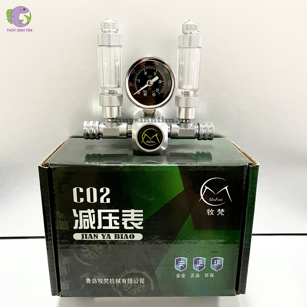 Van Cơ Tinh Chỉnh CO2 MUFAN Chia 2 (Kèm 2 Đếm Giọt Tích Hợp Van Một Chiều) - 1