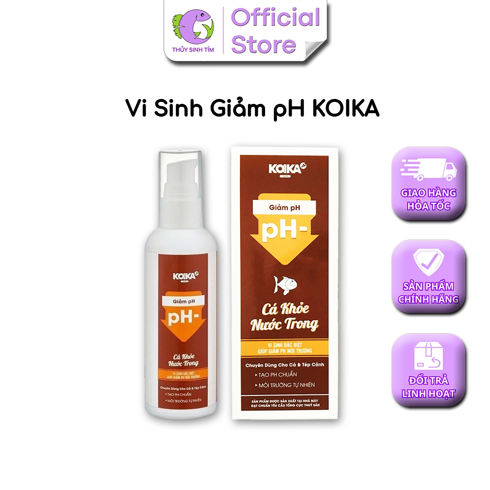 Vi Sinh Giảm pH Môi Trường KOIKA pH- (105ml) 4