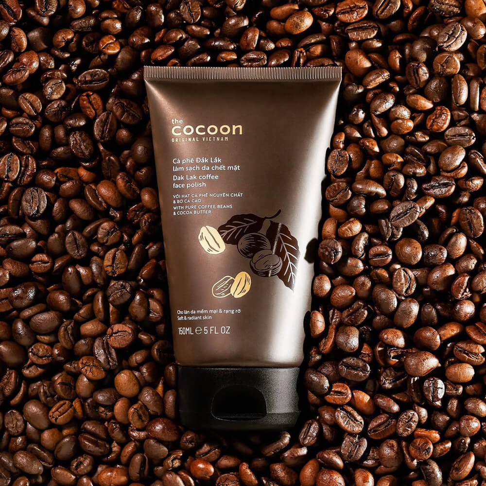 Sữa Rửa Mặt Tinh Chất Cà Phê Cocoon Dak Lak Coffee Face Polish Damask
