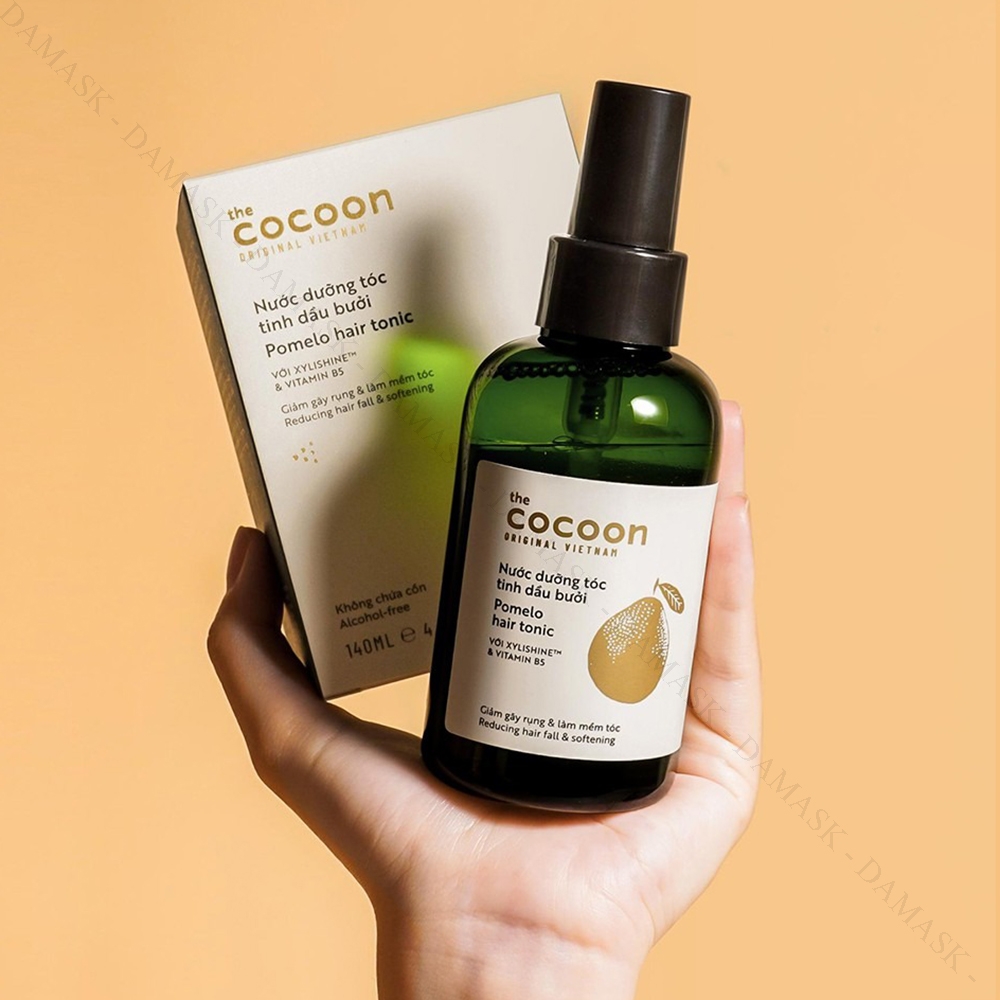 Nước Dưỡng Tóc Tinh Dầu Bưởi Cocoon Pomelo Hair Tonic (140ml) Damask - Mỹ Phẩm Chính Hãng