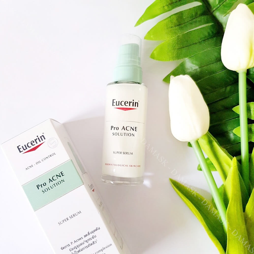 Serum Trị Mụn Eucerin ProAcne Solution Super Serum 30ml Damask - Mỹ Phẩm Chính Hãng